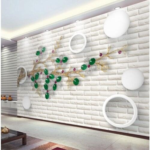 Customize any size European jewelry tree 3d large wallpaper light luxury hotel decoration home interior background wall mural