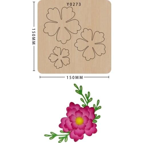 Flower Cutting Dies Diy Craft Leather Mold Scrapbooking Suitable For Common Big Shot And Sizzix Machines