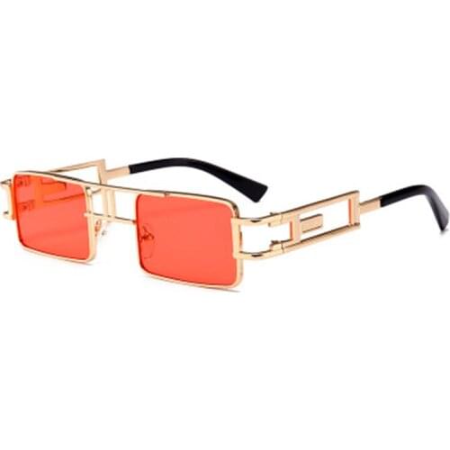 High End Metal Shades Gothic Square Retro Steampunk Sunglasses Vintage
