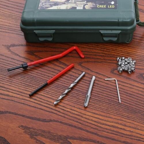 M5 Car Pro Coil Drill Tool Metric Thread Repair Insert Kit for Helicoil Car Repair Tools Auto Repair Hand Tool Set