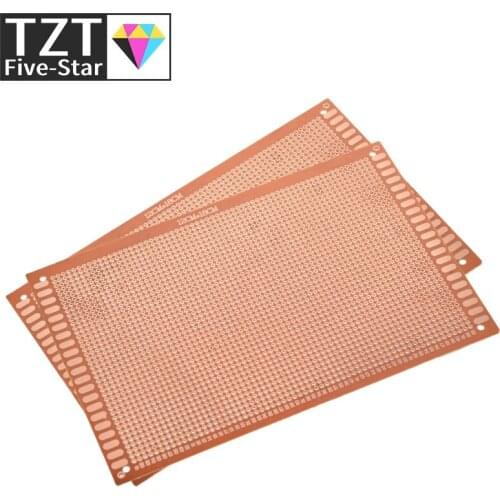 1pcs 12x18 cm 12*18cm Single Side Prototype 2.54mm PCB Breadboard Universal Experimental Bakelite Copper Plate Circuirt Board