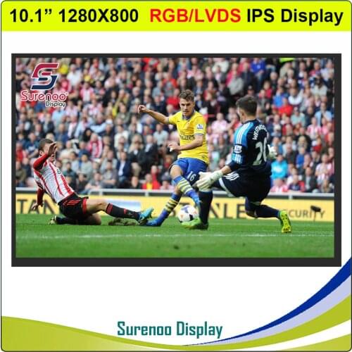 10.1" inch 1280*800 IPS RGB LVDS TFT LCD Module Display Screen Monitor w/ I2C Capacitive Touch Panel