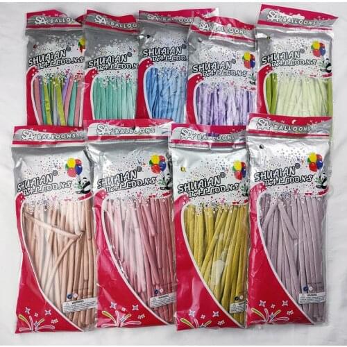 10/30/50pcs 260 Magic Long Glossy Metal Latex Balloons 10inch Thick Chrome Metallic Color Air Globos Birthday Party Decorations