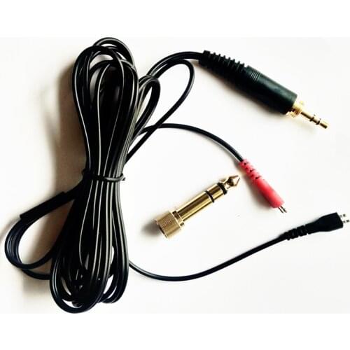 2.5M Headphone Replacement Cable For Sennheiser HD25 HD25-1 HD25-1 II HD25-C HD25-13 HD 25 Headphones Audio Cable With 6.3 Plug