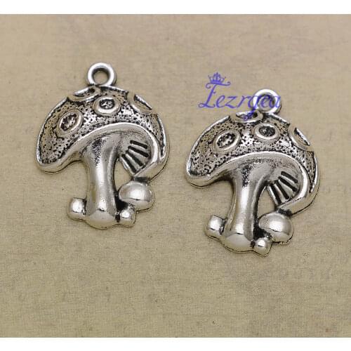 20pcs/lot--18x22mm, Antique silver plated Mushroom Charms ,DIY supplies, Jewelry accessories