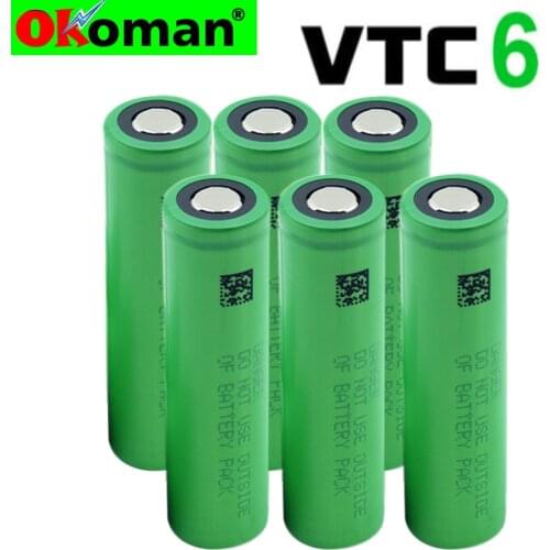 2021 original 18650 battery 3.7V 3000mAh Li-ion 18650 rechargeable battery for US18650 VTC6 electronic toys flashligh tools
