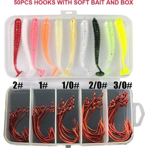 50pcs/100pcs hot sale sea hooks offset hook 2#1#1/0#2/0#3/0# carp fishing big hooks tackles Barbed hook set fish hook fishhook