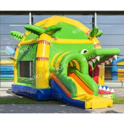 Free ship to door!2019 hot Inflatable Bouncer Combo, Inflatable Bouncy House, commercial crocodile Inflatable Bouncy Castle