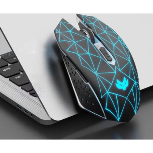 X5 Wireless Mouse Mute USB Rechargeable 2.4GHz LED Backlight Optical Gaming Mice Computer Accessories