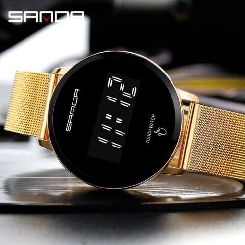 Fashion Mens Watches Luxury Digital Luminous Electronic Watch Date Display Touch Screen Clock 50M Waterproof Wristwatch Mens