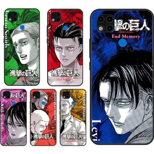Anime Attack on Titan Case For Xiaomi Redmi Note 10 Redmi Note 9 Pro 7 8 Note 8T 9S K40 7A 8A 9A 9C 9T Cover