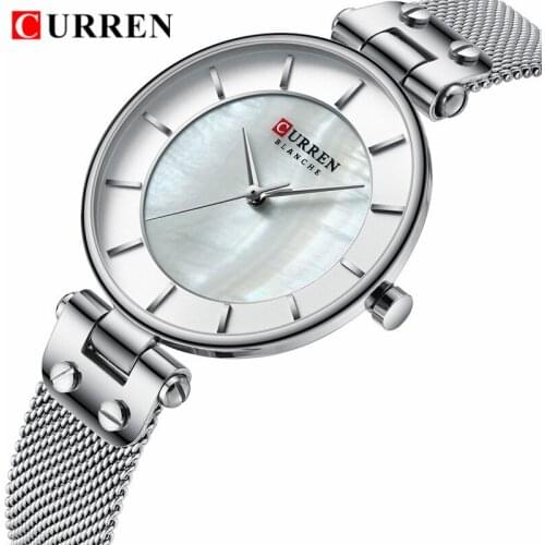 CURREN Relogio Feminino Fashion Women Watches Top Brand Luxury Ladies Watch Stainless Steel Classic Bracelet Female Clock