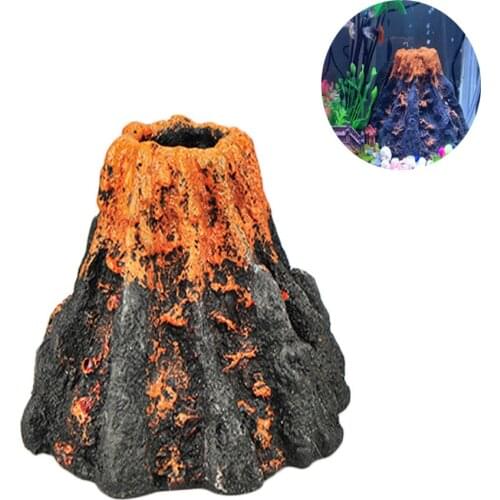 Volcano Shape Aquarium Fish Tank Decor Oxygen Pump Air Bubble Stone Air Pump Drive Fish Tank Toy Aquarium Ornament Decoration
