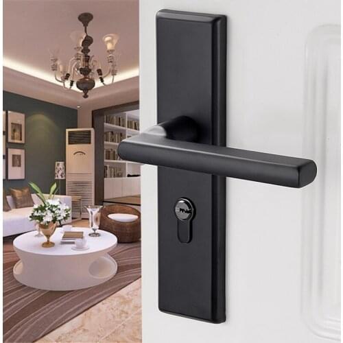 Stainless Steel Door Lock Indoor Bedroom Door Lock Toilet Household Wooden Door Lock