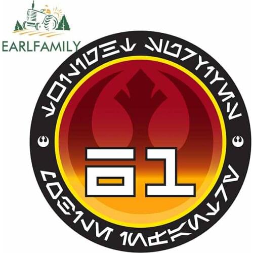 EARLFAMILY 13cm x 13cm for Sixty First Star Trek Personality Car Stickers Creative VAN 3D Funny Anime Decals Waterproof Decor