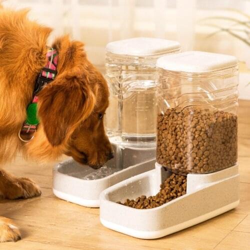 2 Pieces/set Cat Feeding Bowls for Dog Automatic Feeders Dog Water Dispenser Fountain Bottle for Cat Bowl Feeding and Drinking