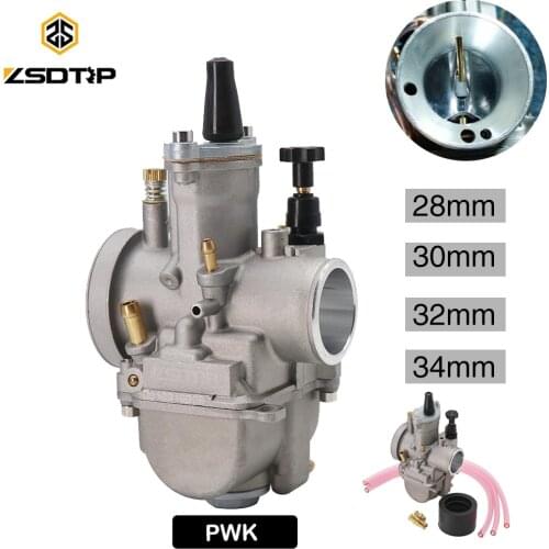 ZSDTRP 2T 4T Motorcycle Carb PWK 28 30 32 34 2T 4T Motorcycle Carburetor With Power Jet For 75cc-250cc High Performence Carb