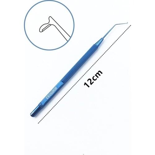 12cm ophthalmic hook titanium alloy 1pc Fukasaku Small Pupil Snapper Hook ophthalmic eye instrument