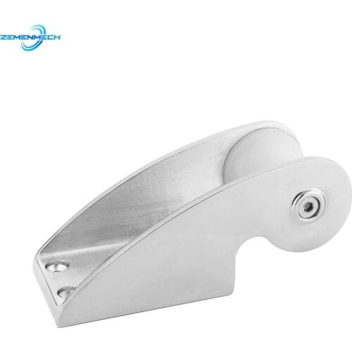 316 Stainless Steel Boat Bow Anchor Roller Bracket Yacht Lift Roller With Rubber Wheel For Fixed Anchor Heavy Duty Marine Grade