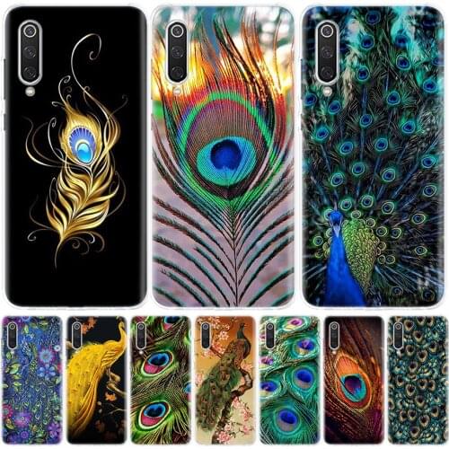 Bird Peacock Feather Silicon Phone Case For Xiaomi Redmi Note 10 9 8 9S 8T 7 6 5 6A 7A 8A 9A 9C Pro Customized Cover Coque