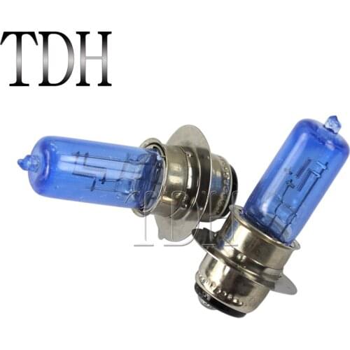 Motorcycle ATV Replacement Bulbs 35W Blue Glass Filament Headlight Bulbs Universal For Honda Kawasaki Yamaha YFZ WR 250 450