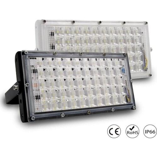 Led Floodlight 50W Waterproof IP65 Outdoor LED Reflector Light Garden Lamp AC 85V-265V 110V 220V Spotlight Street Lighting