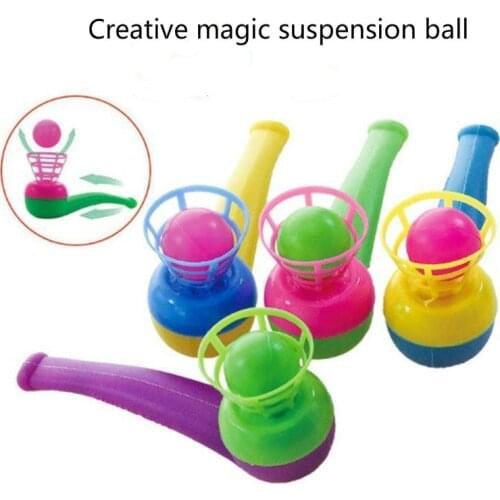 Fun Magic Floating Ball Toys Kids Party Game Favor Blow Pipe Balls Toy Party Loot Bag Fillers Birthday Party Game Kids Gift