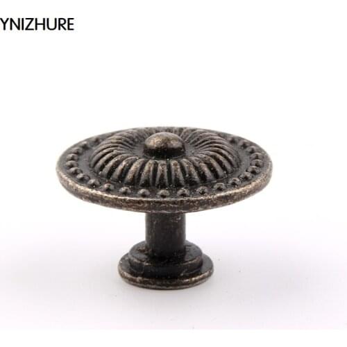 YNIZHURE 10pcs 30*20mm Puxador Pulls Hand Of Antique Single - Hole Pull Ambry Of Cabinet Door Zinc Alloy Retro Ring Furni