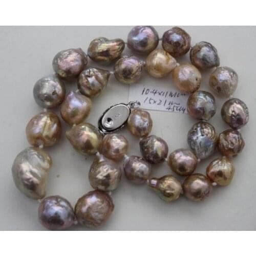 Jewelry Pearl Necklace AA 13-15MM KASUMI PEARL NECKLACE 43CM STERLING Free Shipping