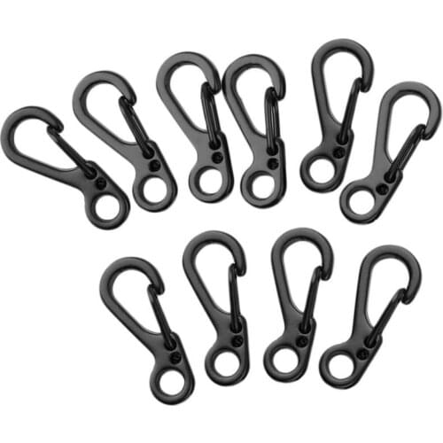 EDC SF mini spring hike survive paracord clasp hook tactical keyring backpack hang Quickdraw Carabiner camp mountain climb gear