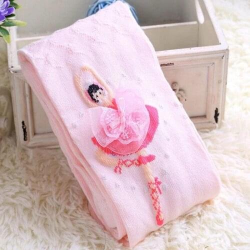 5pcs/lot Cute Ballerina Girl Cotton Children Children Girl Tight Pantyhose 1-12Y
