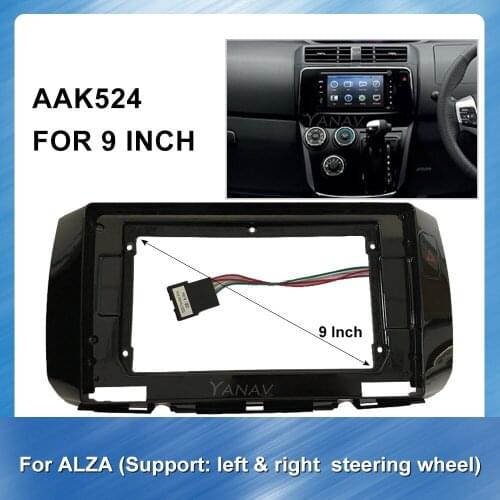 2 Din Car Radio Stereo Receiver Fascia Frame Dash Panel for ALZA Car Audio Panel Mounting Dash Installation Frame Trim Kit