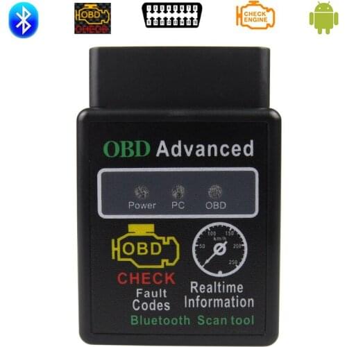 Elm327 Bluetooth OBD2 Car Diagnostic Scanner For Android ELM 327 V1.5 V 1.5 OBDII Adaptor Auto Code Reader OBD 2 Diagnostic Tool