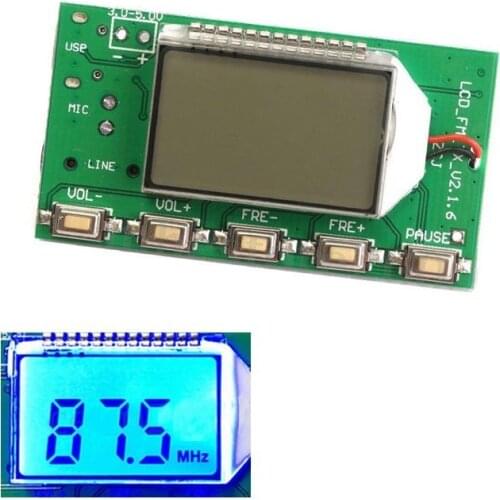 1PCS DSP PLL 87-108MHz Digital Wireless Microphone Stereo FM Transmitter Module