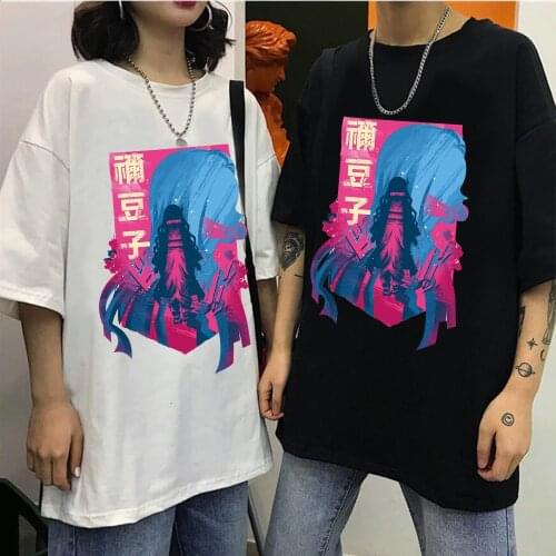 Demon Slayer T-shirt Graphic Tees Women/men Streetwear Japanese Anime Kamado Nezuko Shirt Funny Cartoon Kimetsu No Yaiba T Shirt