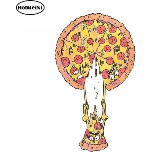 HotMeiNi 13cm x 7.6cm for 'Pizza Problems' Sticker Motorcycle Car Accessories 3D Occlusion Scratch Waterproof Car Decals