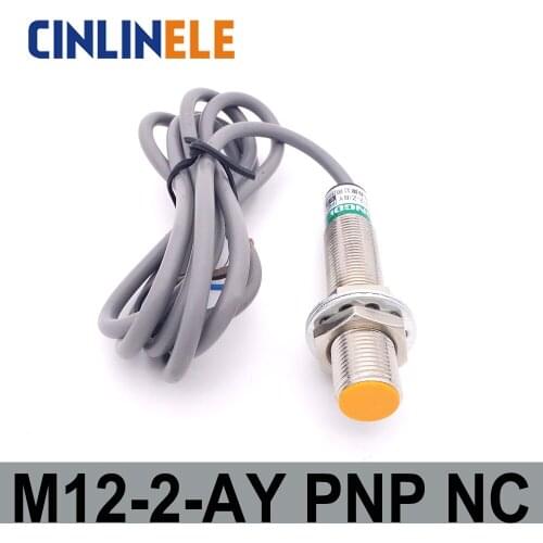 M12 LJ12A3-2-Z/AY 2mm 6V-36V induction DC PNP NC metal sensor inductive proximity switch Screen shield type LJ8A3 sensor switch