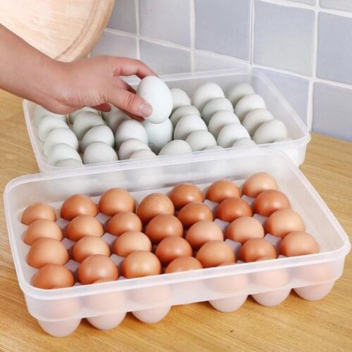 Storage Box Large Capacity Stackable Airtight Fresh-keeping PP Lightweight Fridge Egg Container Kitchen Storage