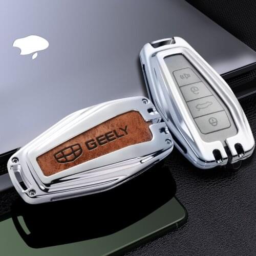 Cool Car Key Cover Case Key Ring Cover For Geely Atlas Boyue NL3 Emgrand X7 EmgrarandX7 EX7 SUV GT GC9 borui Fob Bag Accessories