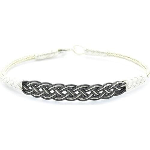 KSG Unisex 1Pc Silver Bracelet Fine Woven Chain Casual Jewelry Kazaziye Men Bracelet Women Bracelet Special Day Gift Bangle