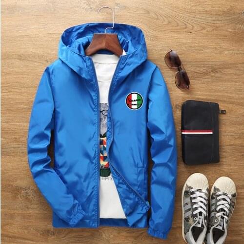 Vespa Battery Car Logo 2021 Summer New Mens Bomber Jacket Casual Fashion Outdoor Ultra-Thin Zipper Sports Sunscreen Clothing