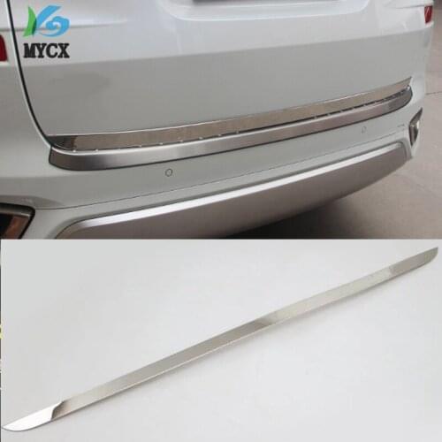 Stainless Steel Rear Trunk Lid Cover Trim For Honda Avancier 2017 2018 rear trunk trim Rear Door Bottom Trunk Lid Cover