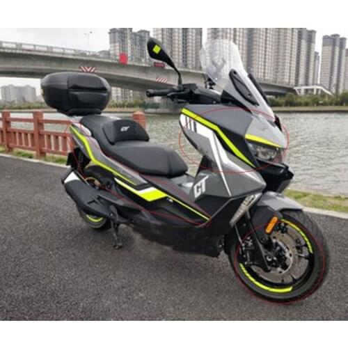 Motorcycle Headlight Fairing Stickers Decals Emblems For BMW C400GT