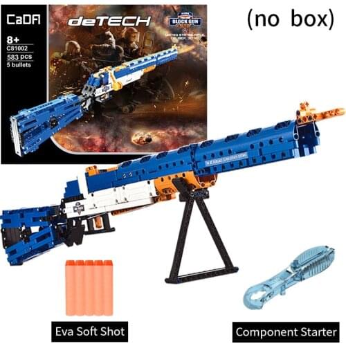 CADA Technic Sets Assembled Guns AK47 P90 MP5 M4A1 M1887 SWAT Military WW2 Weapon Models Building Blocks Toys as Gifts For Boys