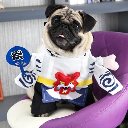 Pet Clothes Transformation Voice-Changing Onmyoji Teddy French Bulldog Kitten Autumn And Winter Little Funny Dress