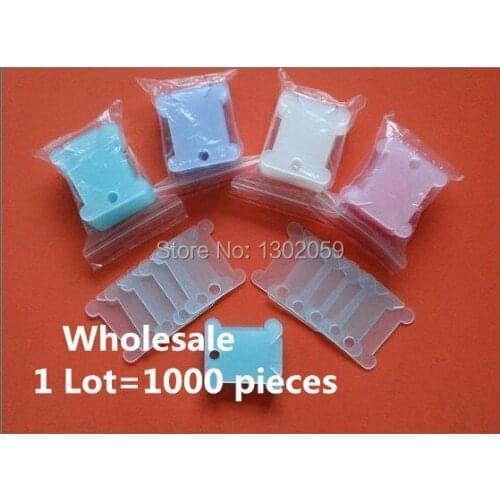 Wholesale Factory Directly Sale 1000 Pieces Plastic Embroidery / Cross Stitch Thread Threading Bobbin Card Board Tool Accessory