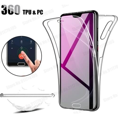 360 Full Protection HD Transparent Case For Huawei P40 Lite 5G P30 Pro Nova 7SE 6 6SE P Smart 2021 Crystal Clear TPU Gel Cover