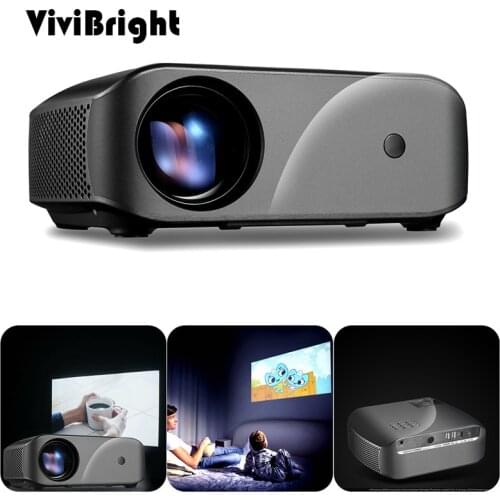 ViviBright Mini Projector F10 1280x720p 2800 Lumens HDMI USB 3D HD LED Projector Home Cinema Support 1080P TV Box with Speaker