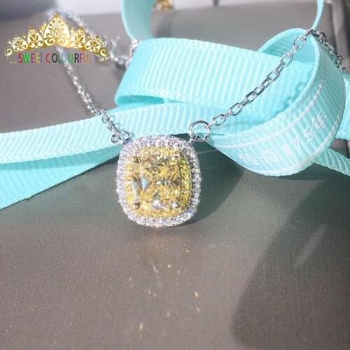 Jewelry 18K gold moissanite Diamond Necklace Wedding gifts MO-01-7