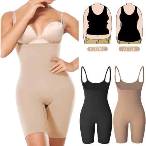 Women Seamless Bodysuit Shapewear Full Body Shaper Tummy Control Slimming Sheath Abdomen Reduce Corset Butt Lifter Thigh Slimmer